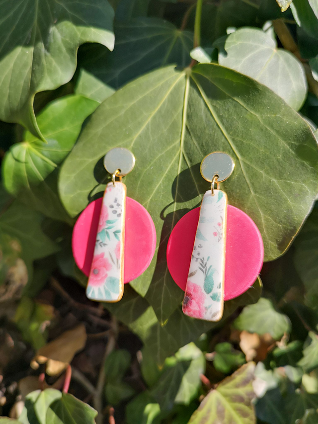 Collection Les Imprimées Amoureuses - Boucles d'oreilles Sybille