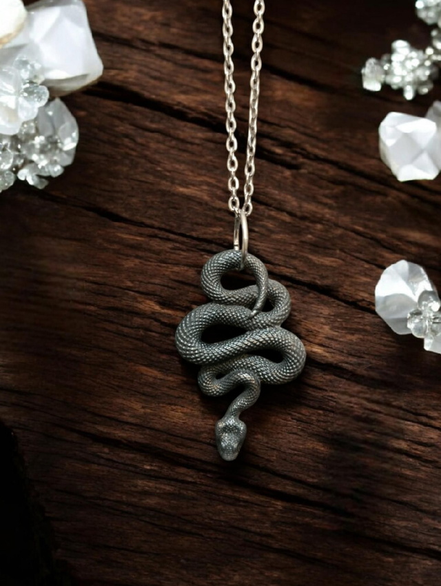 Collier Shakti ( gris pailleté)