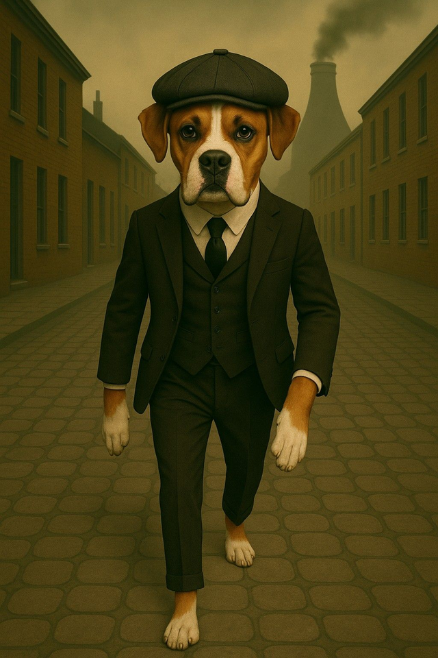 Boxer Framed Canvas Peaky Pooch