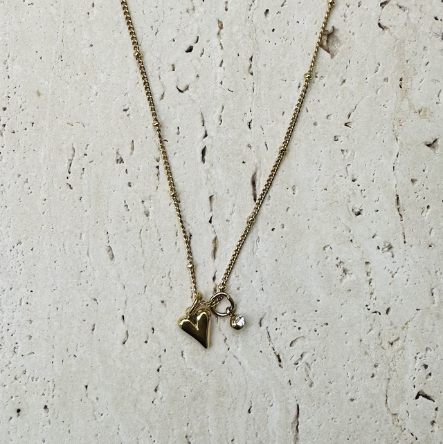 Ketting hartje goud 