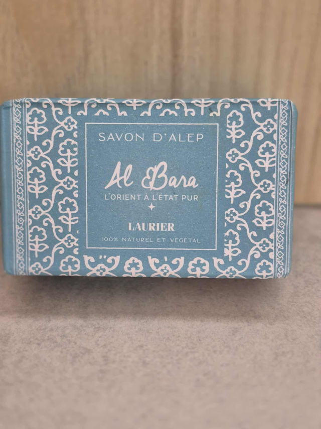 SAVON D'ALEP AMBRE 100% naturel AL BARA- Fabrication traditionnelle.
