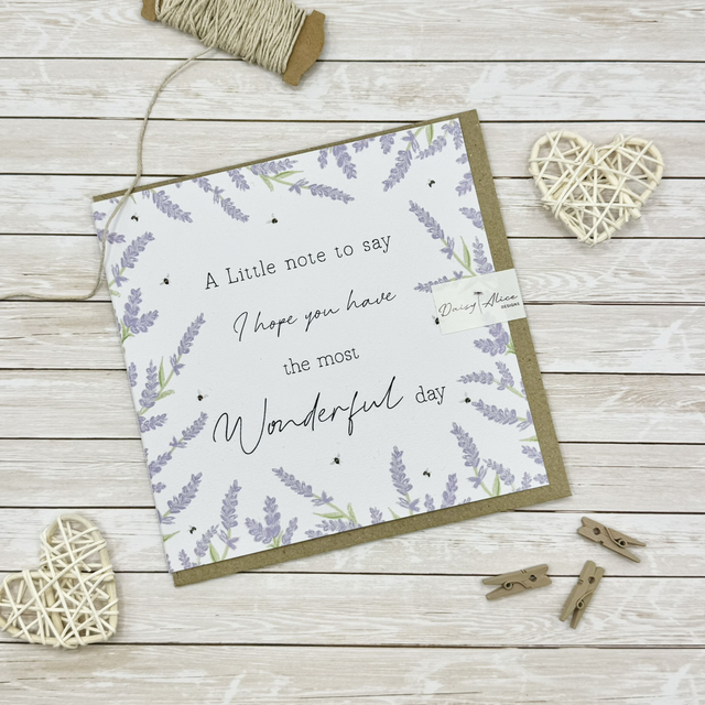 Lavender Breeze Greetings Cards
