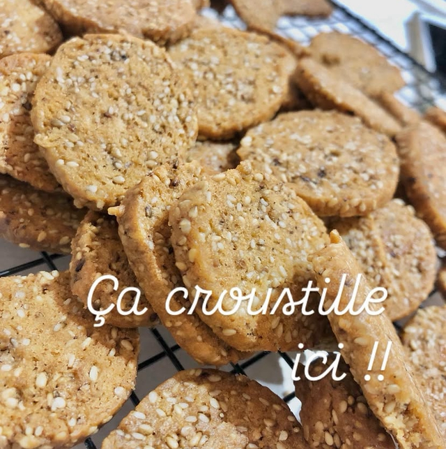 Croustilles sésame bio