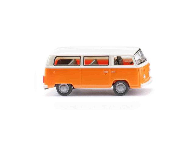 VW T2b Bus orange/blanc Wiking 031802 H0