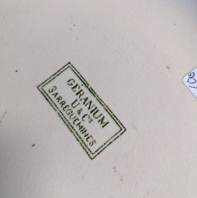 Plat creux Géranium de sarreguemines