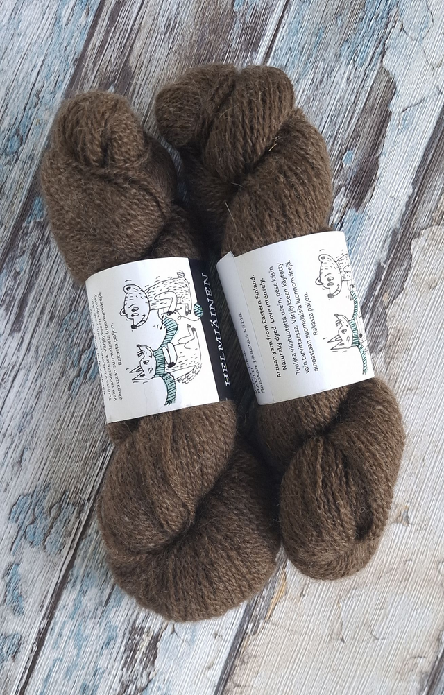 Helmiäinen Fingering | Ruskea | 50 g