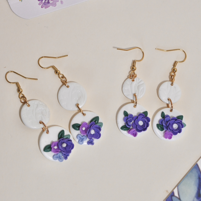 Boucles Hortensias - Moyen Modèle