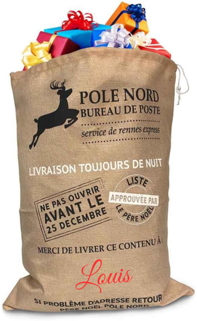 Hotte de Noël  - Renne