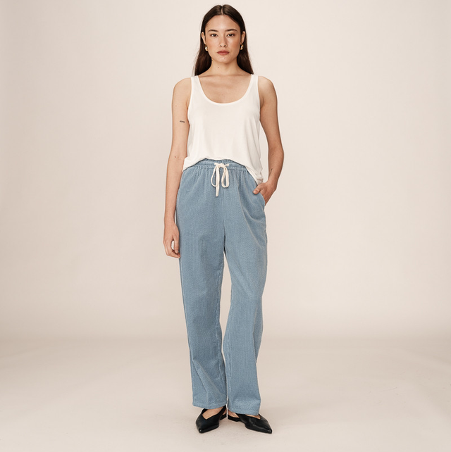 Corduroy Trousers Blue
