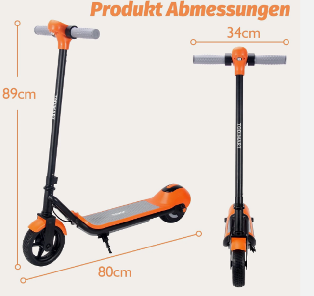 JY Trottinette électrique pour enfant, autonomie 10 km - moteur 110W - écran LCD
