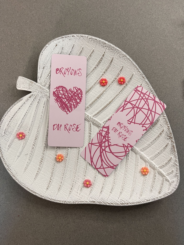 Marque-pages &quot;Broyons du Rose&quot;