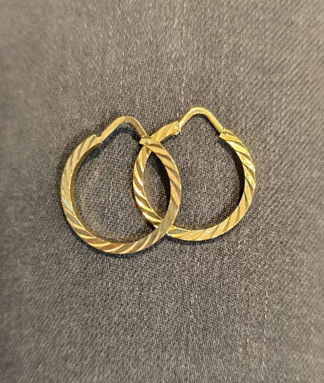 Boucles d'oreilles créole soleil 2cm/2.5cm