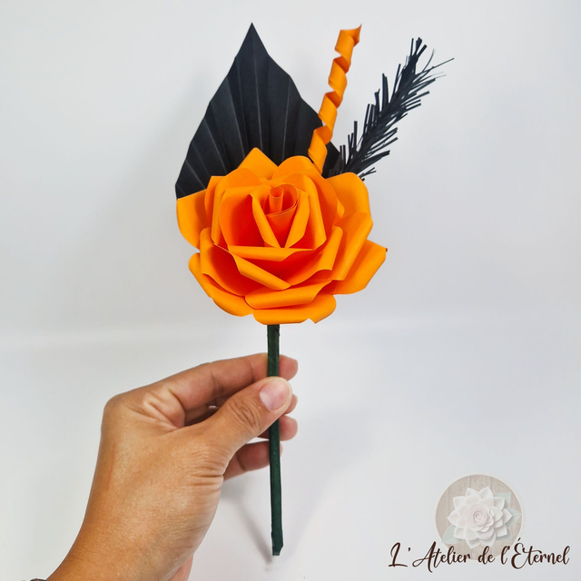 Décoration d'Halloween - Rose agrémentée