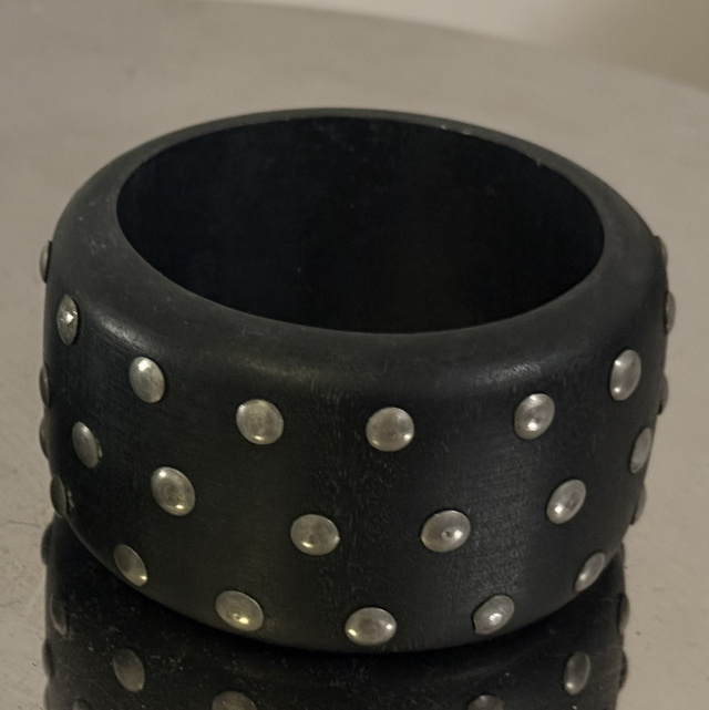 Studded wooden bangle