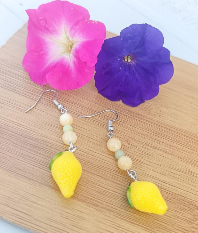 Boucles d'oreilles citron 
