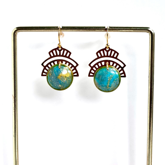 Boucles « Calice lunaire »