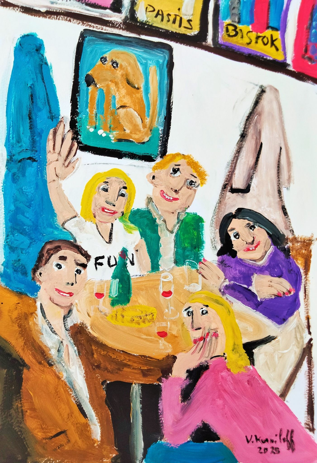 Bar à vin bio - 20h43 (série "selfies ratés!")