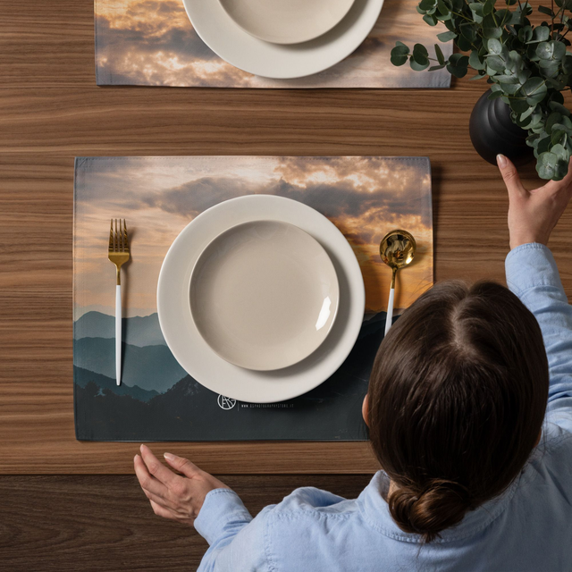 Set di tovagliette mountain sunset