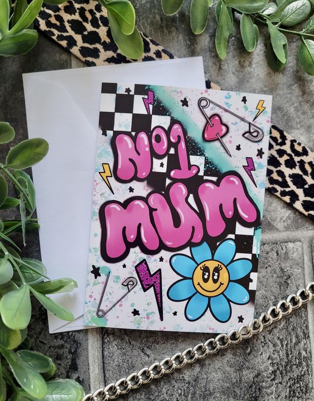 No.1 Mum Greetings Card - A6