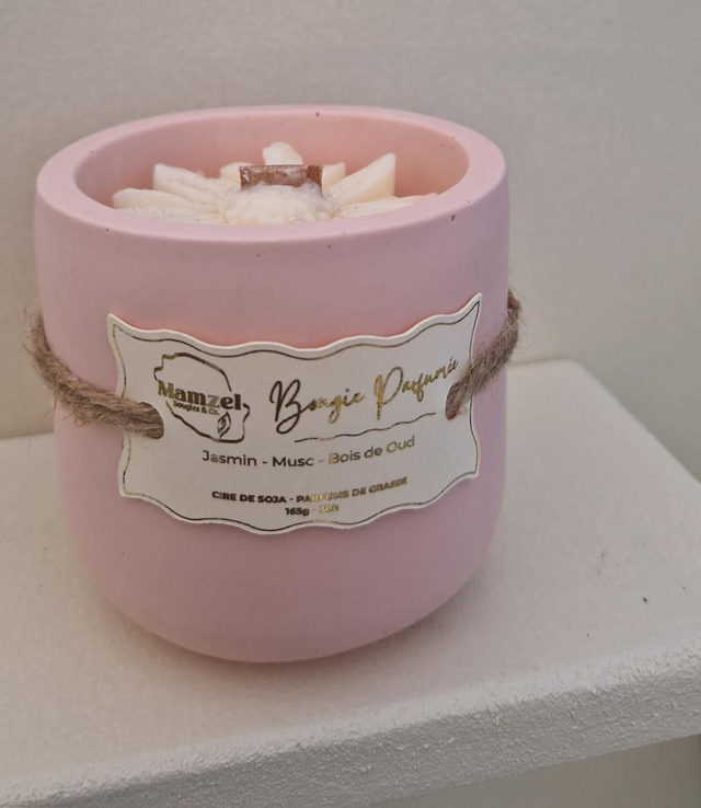 Bougie Végétale 165g - 30h - Jasmin, Musc, Bois de Oud