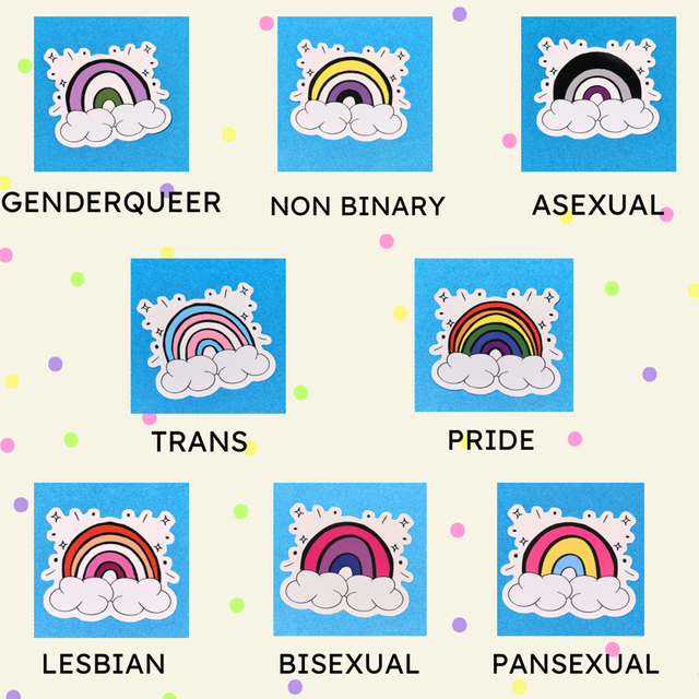 Pride Rainbow Stickers
