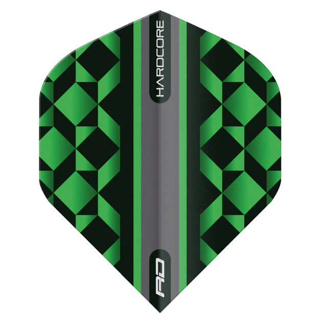 RED DRAGON HARDCORE RADICAL GREEN &amp; BLACK GEOMETRIC FLIGHTS 