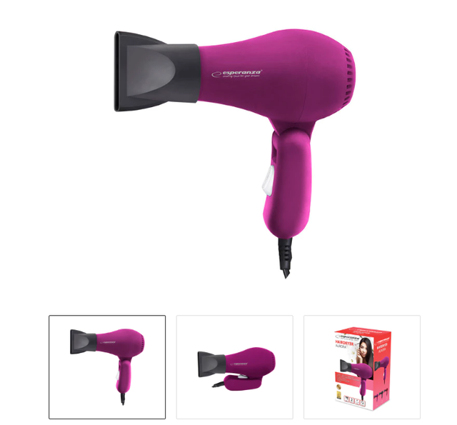 Sèche-cheveux Aurora – Compact, pratique, toujours prêt