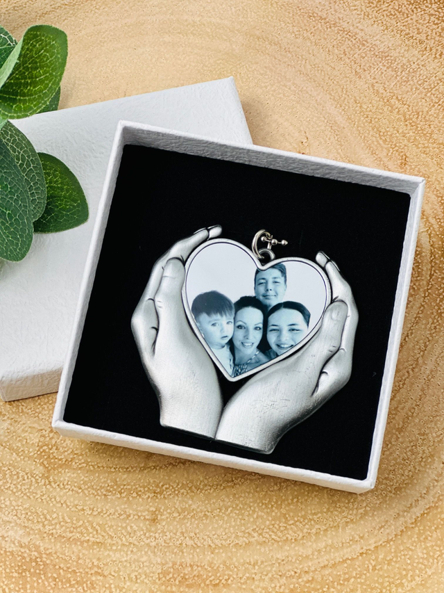 Beautiful heart photo charm 
