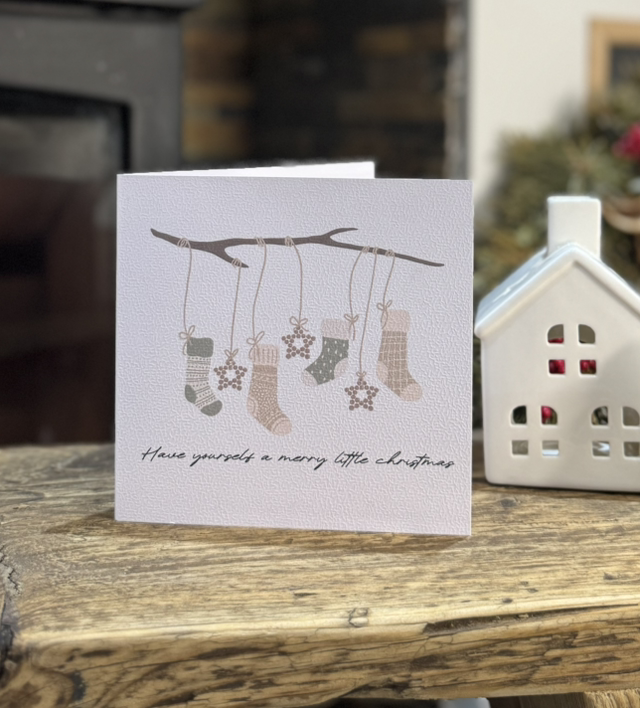 Cosy Christmas Card - Merry Little Christmas 
