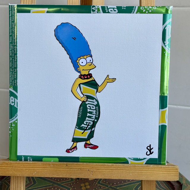 Tableau Marge Simpson 20x20 cm
