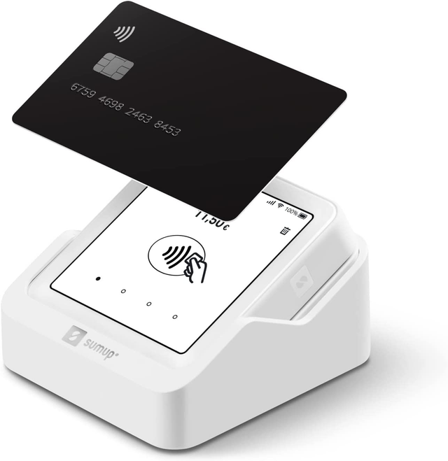  SumUp Solo - Lettore di carte SumUp - POS con touchscreen - Accetta Carte di Debito, Credito, Apple Pay, Google Pay 