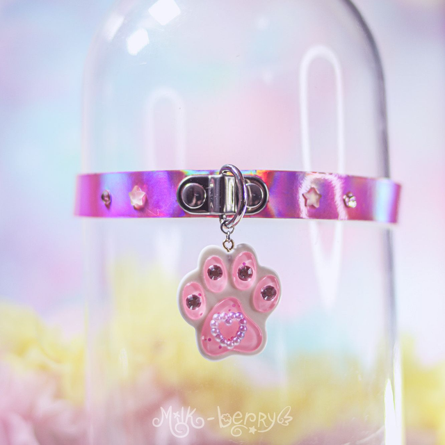 Collier Choker Kawaii Patte de chat