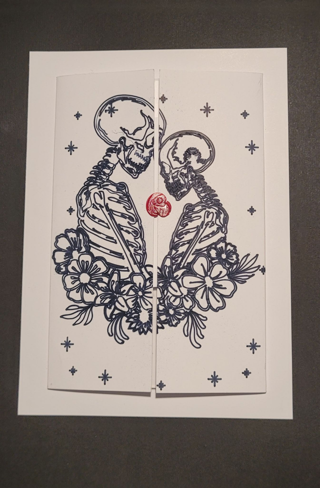 Klapp Karte in verschiedenen Farben erhältlich 