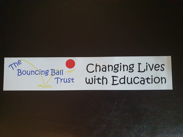 Car window sticker (now updated with QR code)