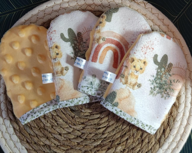 Gant minky petit X1 lion jaune 