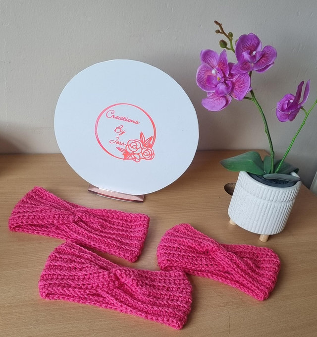 Pink Ear Warmers 