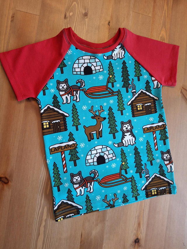 Children's Raglan T-shirt - Lapland Huskies