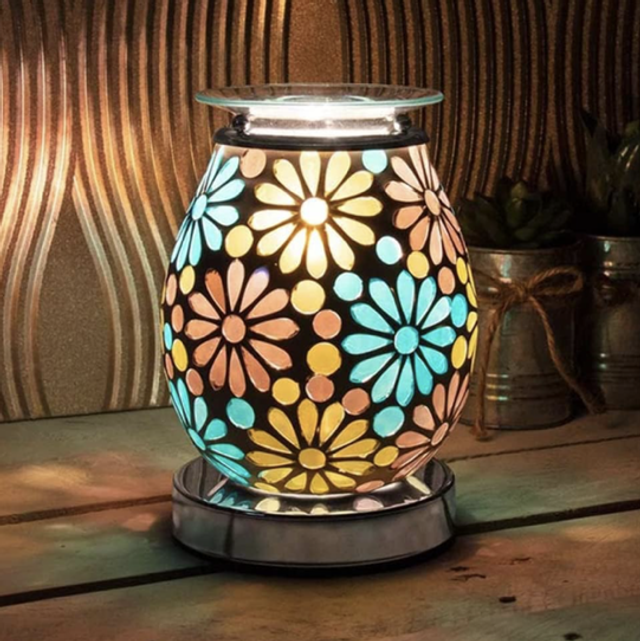 Blue/Pastel Mosaic Electric Wax Warmer