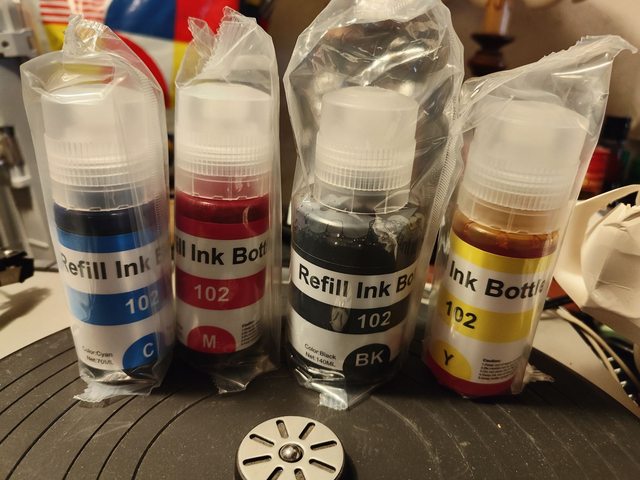 Refill Ink Bottles 102 EcoTank 70 ml 4 stuck set