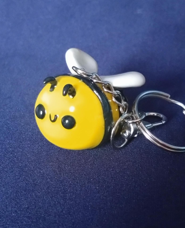 Bumblebee clay charm