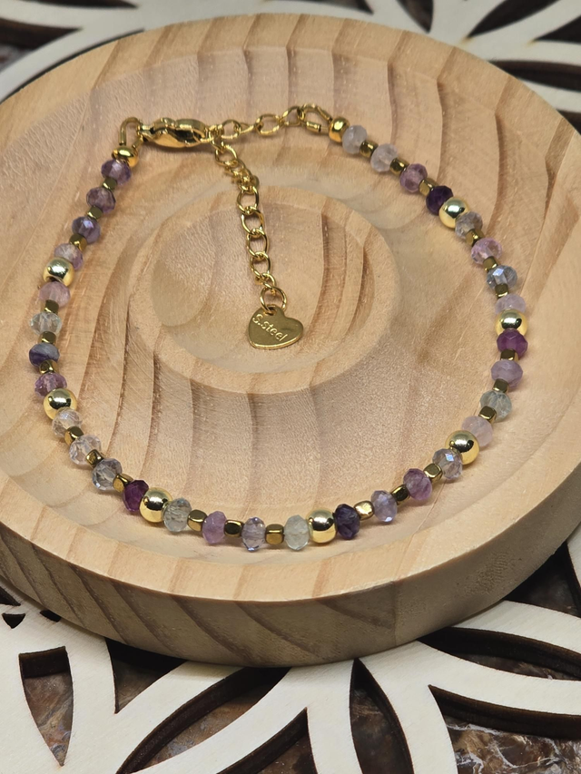 Bracelet Fluorite 3x4 mm 