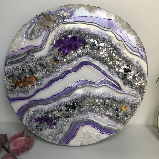 Amethyst Geode resin