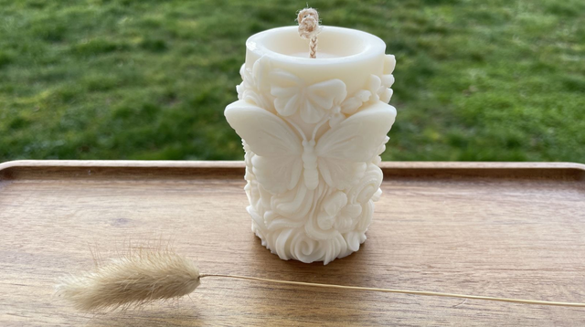 Bougie moulée - Pilier Printemps