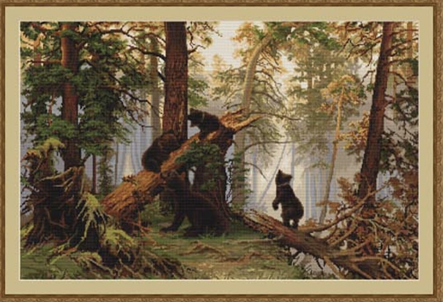 Morning in a Pine Forest Cross Stitch Kit by Luca-S