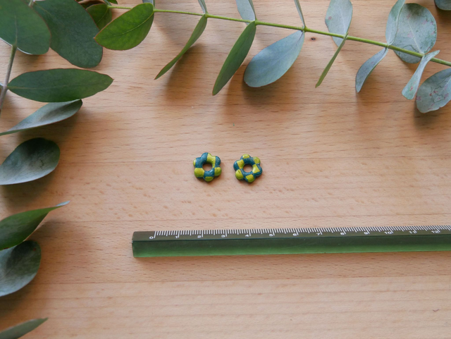 Mini mini bloom damier vert