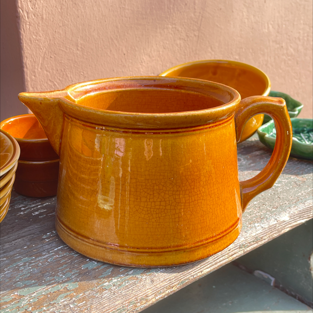 Antiker Krug Keramik mit hochwertiger Glasur Pflanztopf 