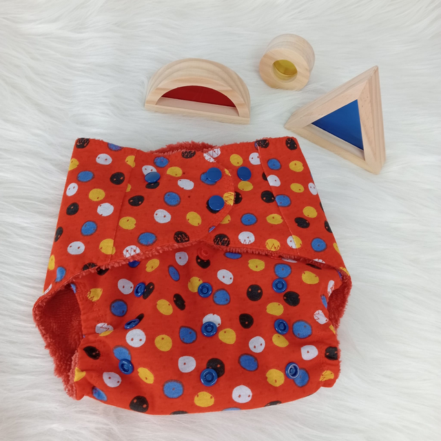  Couche Bébé T2 évolutive, lavable, réutilisable 0/2 ans 