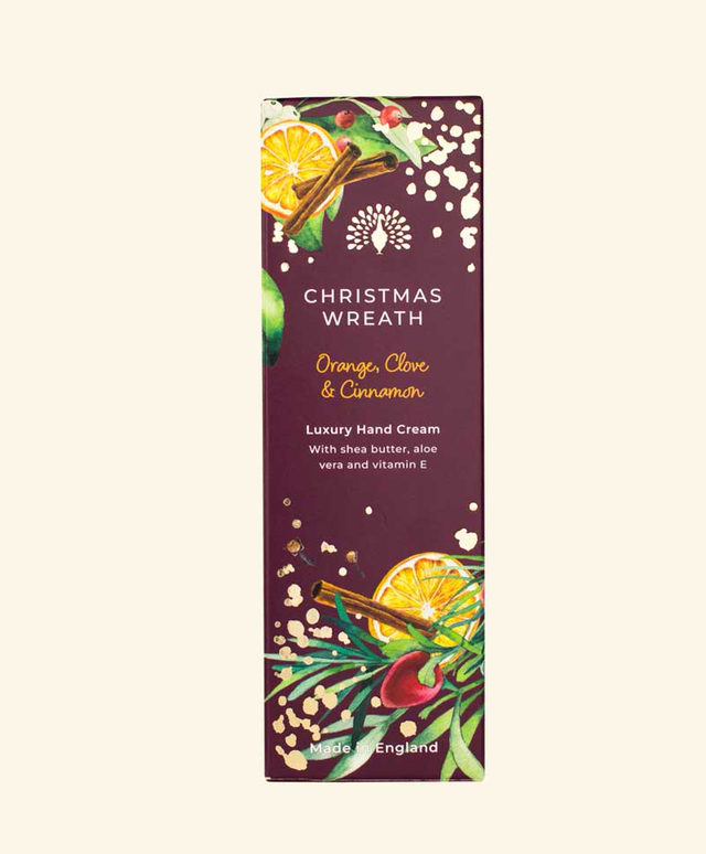 Cosmetics Christmas Wreath - Orange, Clove &amp; Cinnamon Hand Cream 
