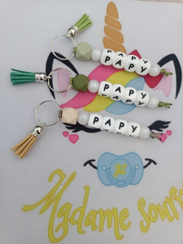 3 Porte clés 1 branche Hexagone