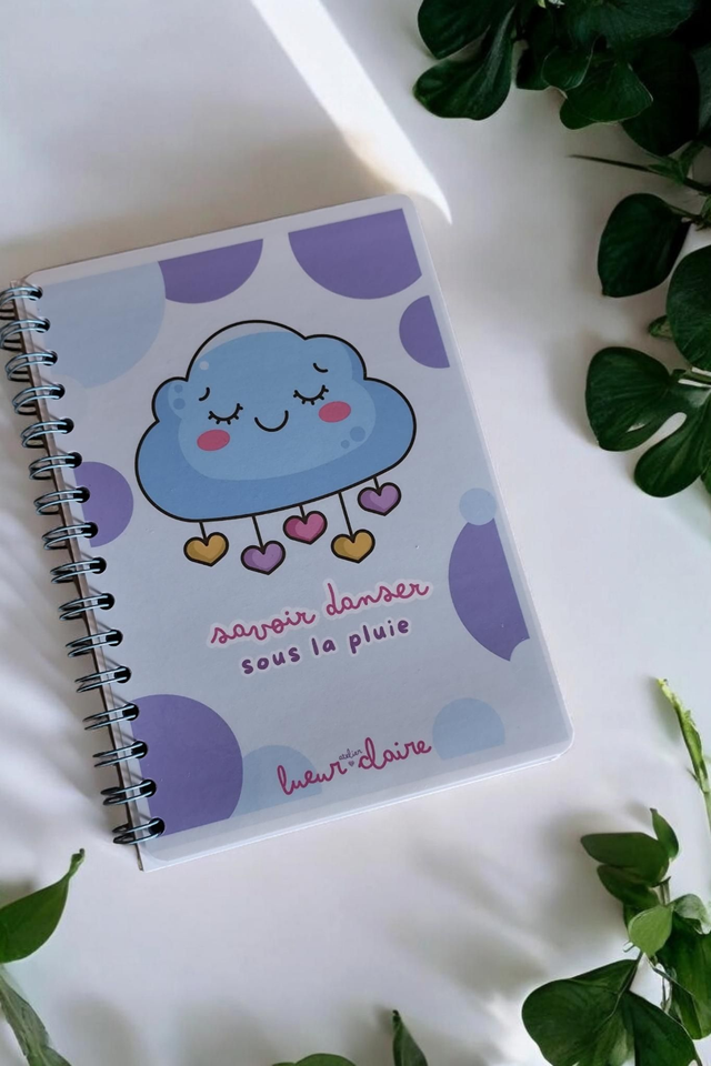 Carnet Cloudy A5 Spirale 60 pages
